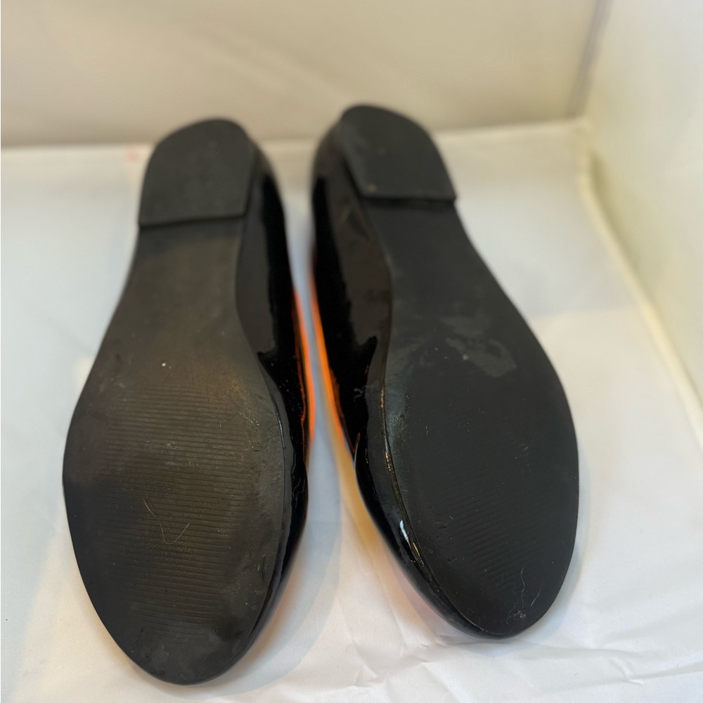 Strange Cvlt Jack O'Lantern Lydia Orange/Black Flats Size 10 - Picture 4 of 4